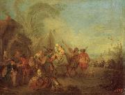 Pater, Jean-Baptiste Soldiers Setting out from the Etape oil painting on canvas